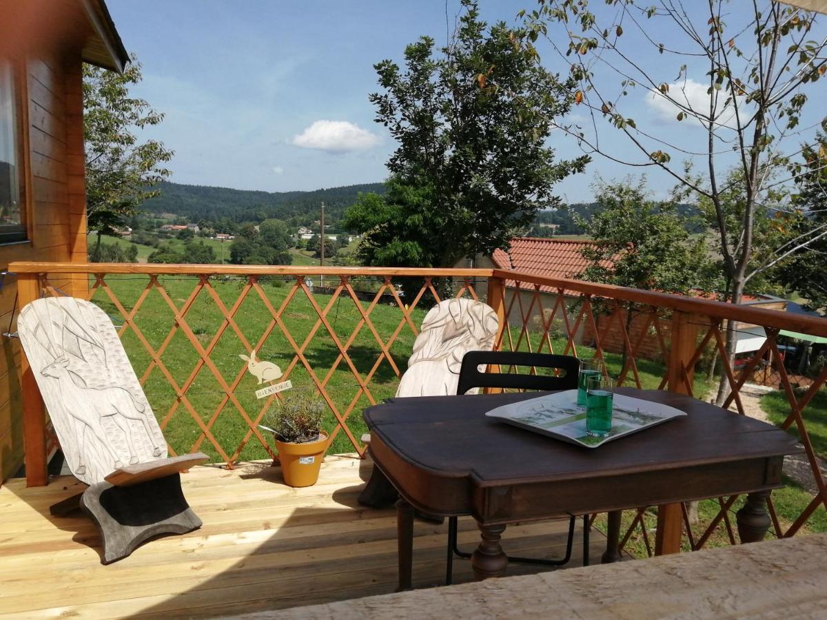 Le Chalet Des Etoiles Champagnac-le-Vieux Esterno foto